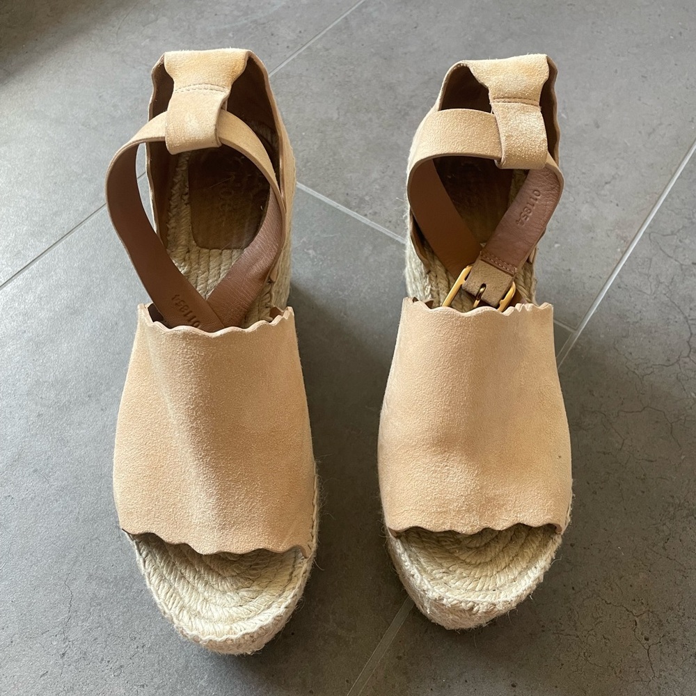 Chloe Lauren Wedges - Tan